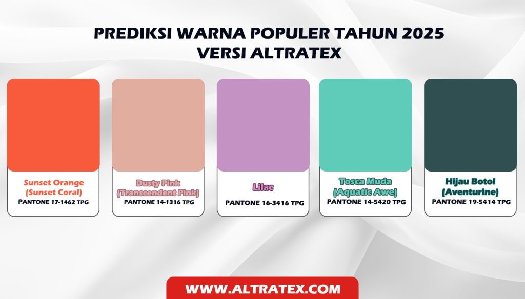 Prediksi Warna Populer Tahun 2025 versi Altratex