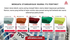 Read more about the article Pantone TPG: Definisi dan 4 Kelebihan dalam Standarisasi Warna  untuk Pembelian Bahan Kaos Online