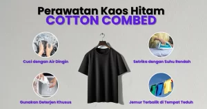 Kaos Hitam Cotton Combed