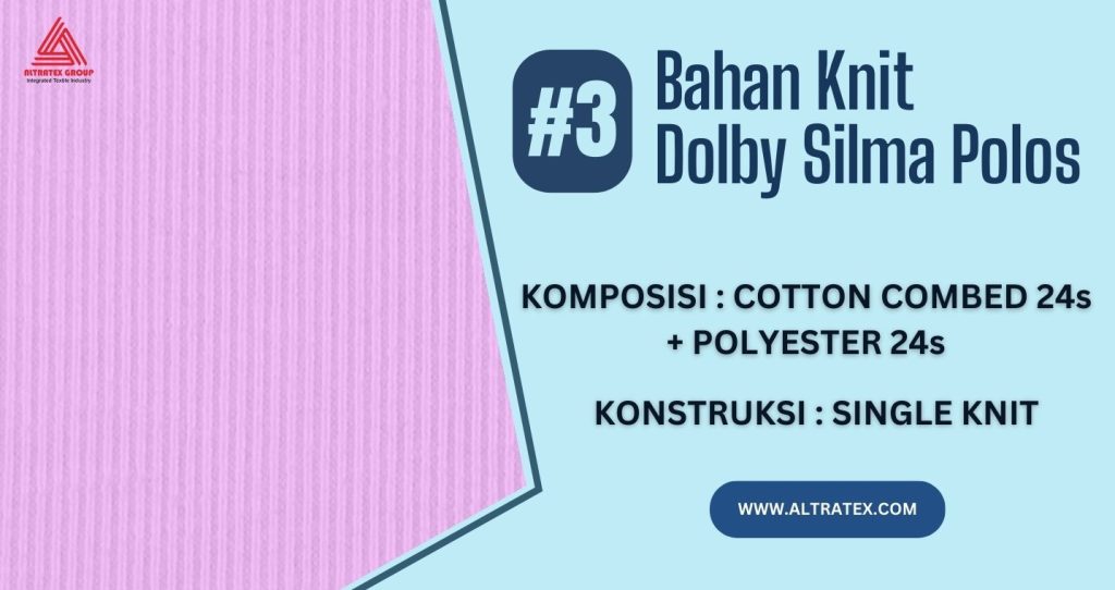 Bahan Knit Dolby Silma Polos