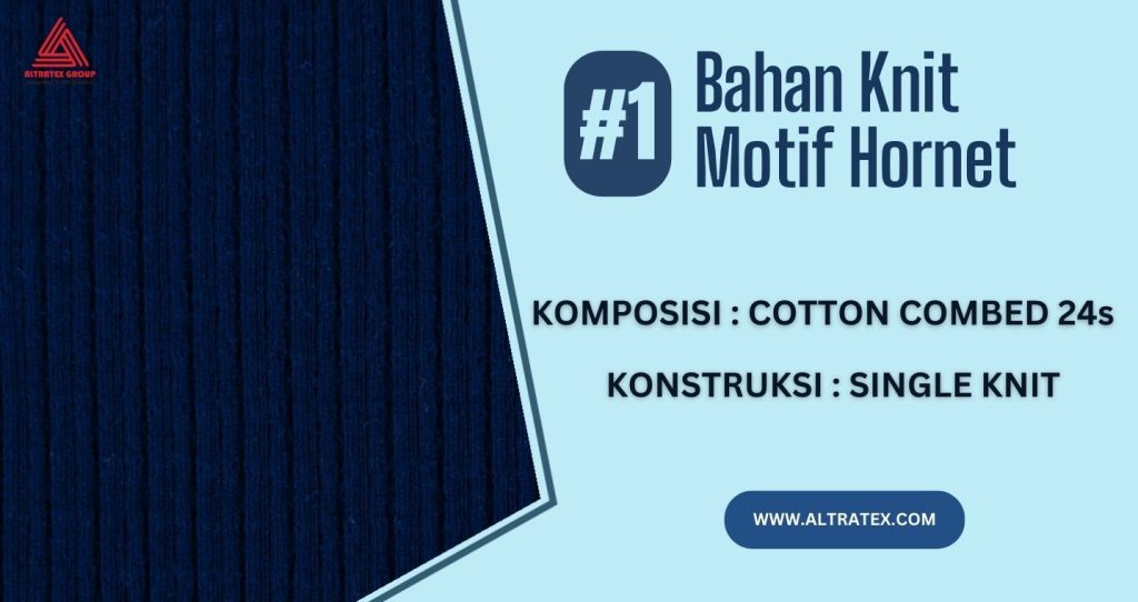 Bahan Knit Motif Hornet