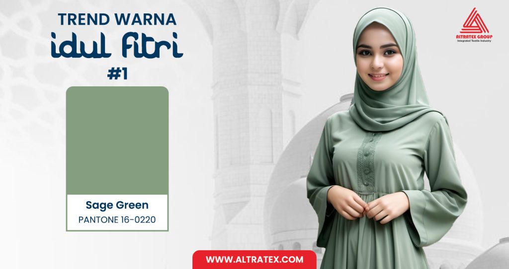 Tren Warna Baju Lebaran 2025 #1 - Sage Green