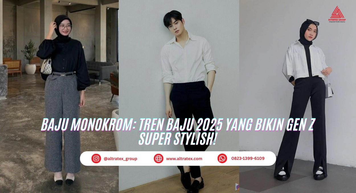 Baju Monokrom Gen z trending