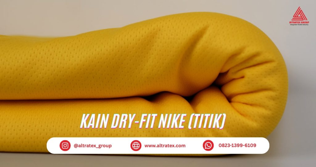 Kain Dryfit Nike untuk baju jersey yang adem – Motif Titik, Tampilan Sporty Minimalis (foto : altratex.com)