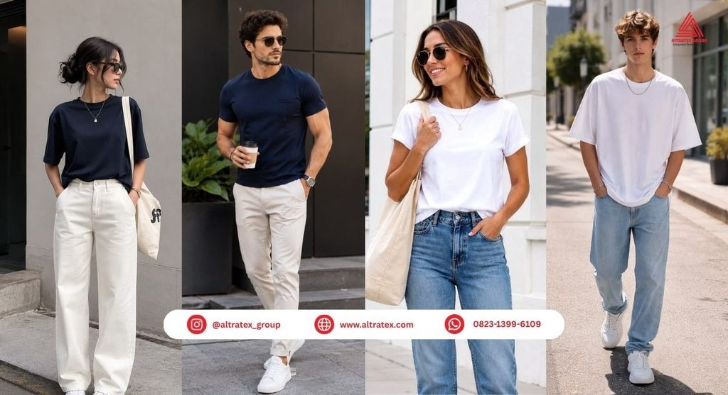 white tshirt ootd